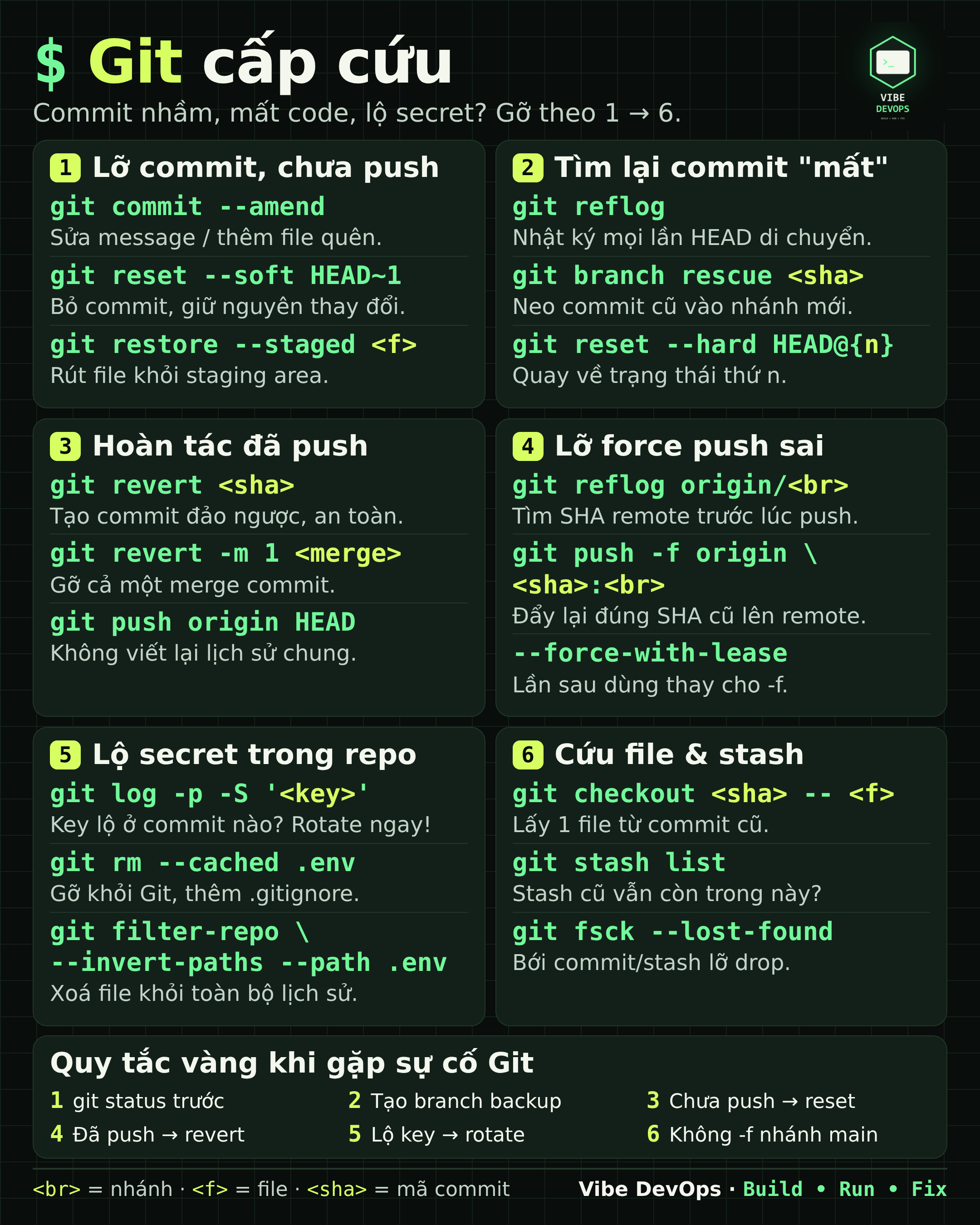 Git Emergency: Cứu Nguy Dữ Liệu Khi Lỡ Tay Commit Nhầm Hoặc Mất Code
